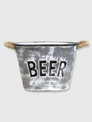 Metal Beer Garden Ice Bucket