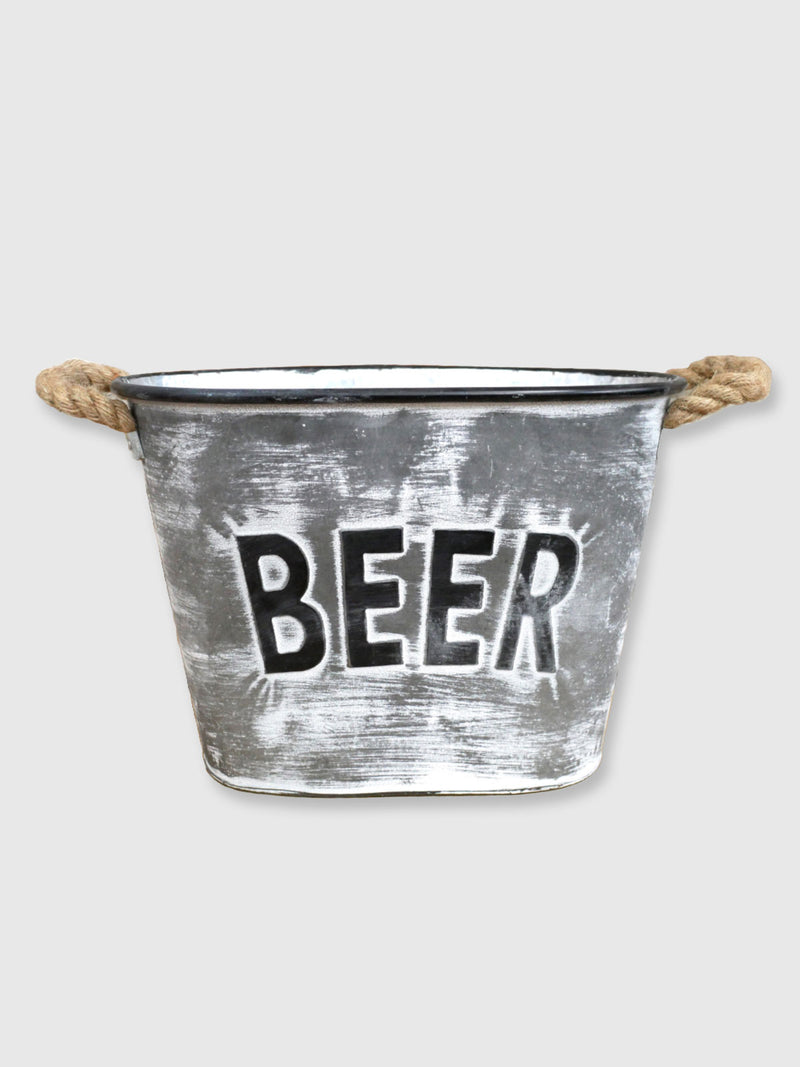 Metal Beer Garden Ice Bucket