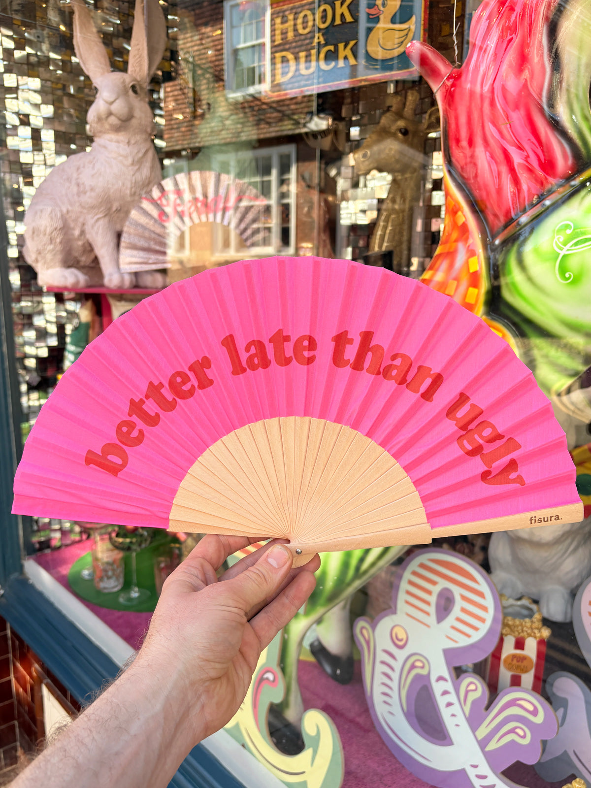 Fisura - Better Late Than Ugly Fan - Pink