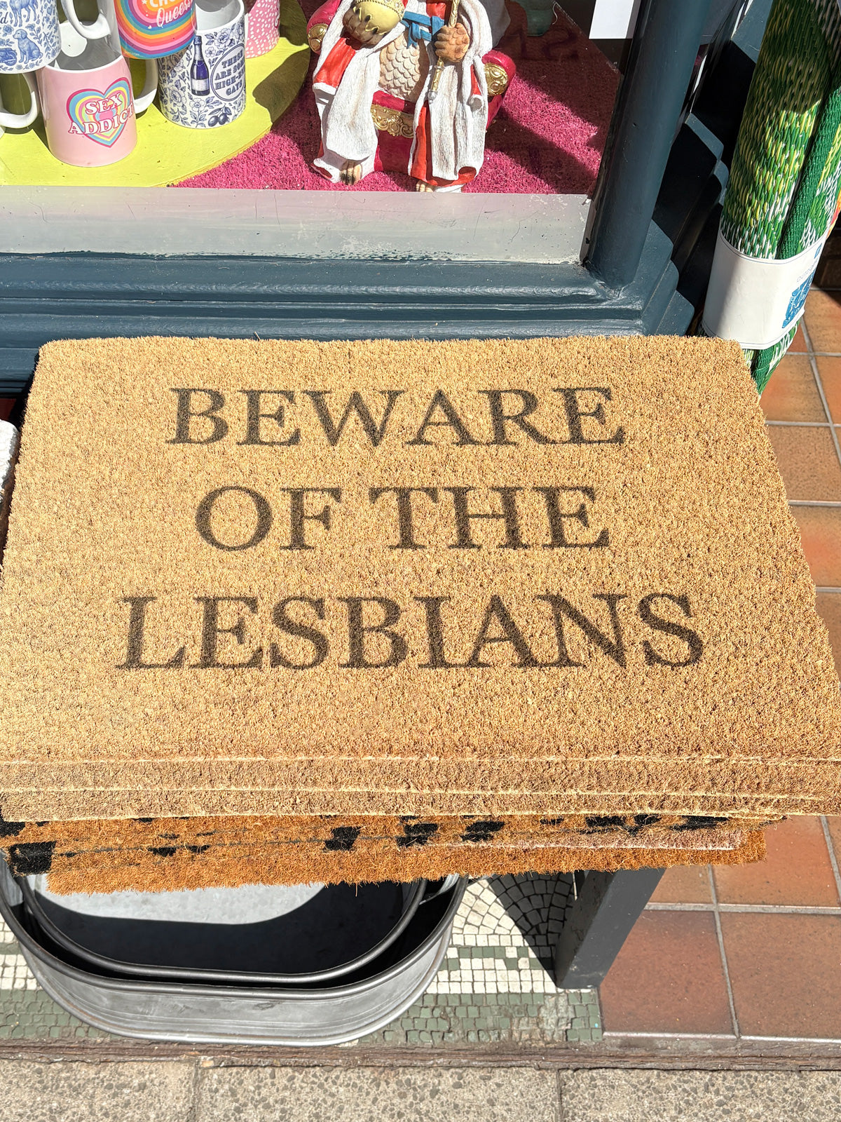EXCLUSIVE 'Beware Of The Lesbians' Door Mat