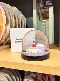 Klevering Birthday Cake Wonderball Snow Globe Dome