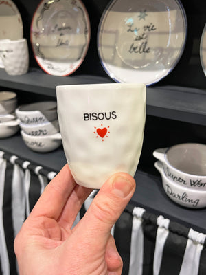 French Cafe Coffee Cup - Bisous
