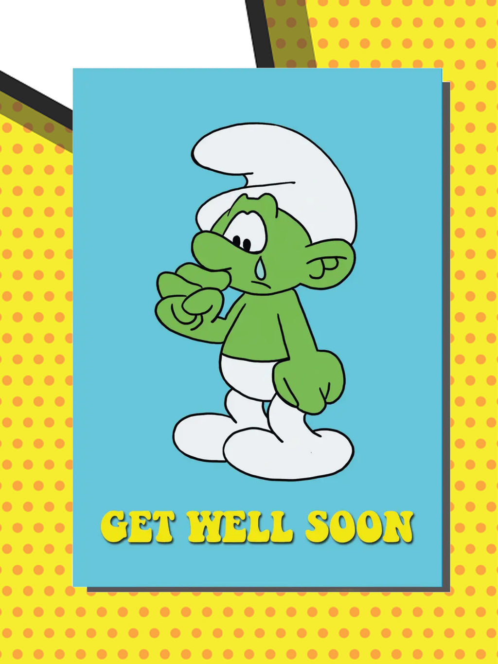 Greeting Card - Get Well Soon Green Man