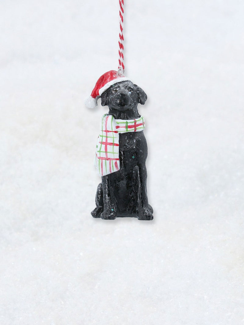 Christmas Decoration - Black Labrador Dog
