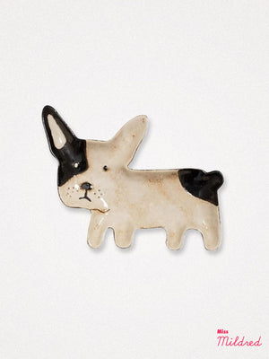 Dog Shaped Ceramic Dish