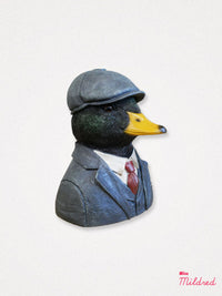 Mallard Duck Bust Statue - 19cm