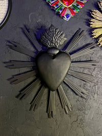 Ex Voto - Hanging Metal Black Heart
