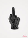 Giving The Finger Hand Candle - Black