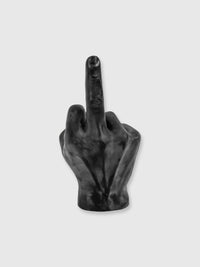 Giving The Finger Hand Candle - Black