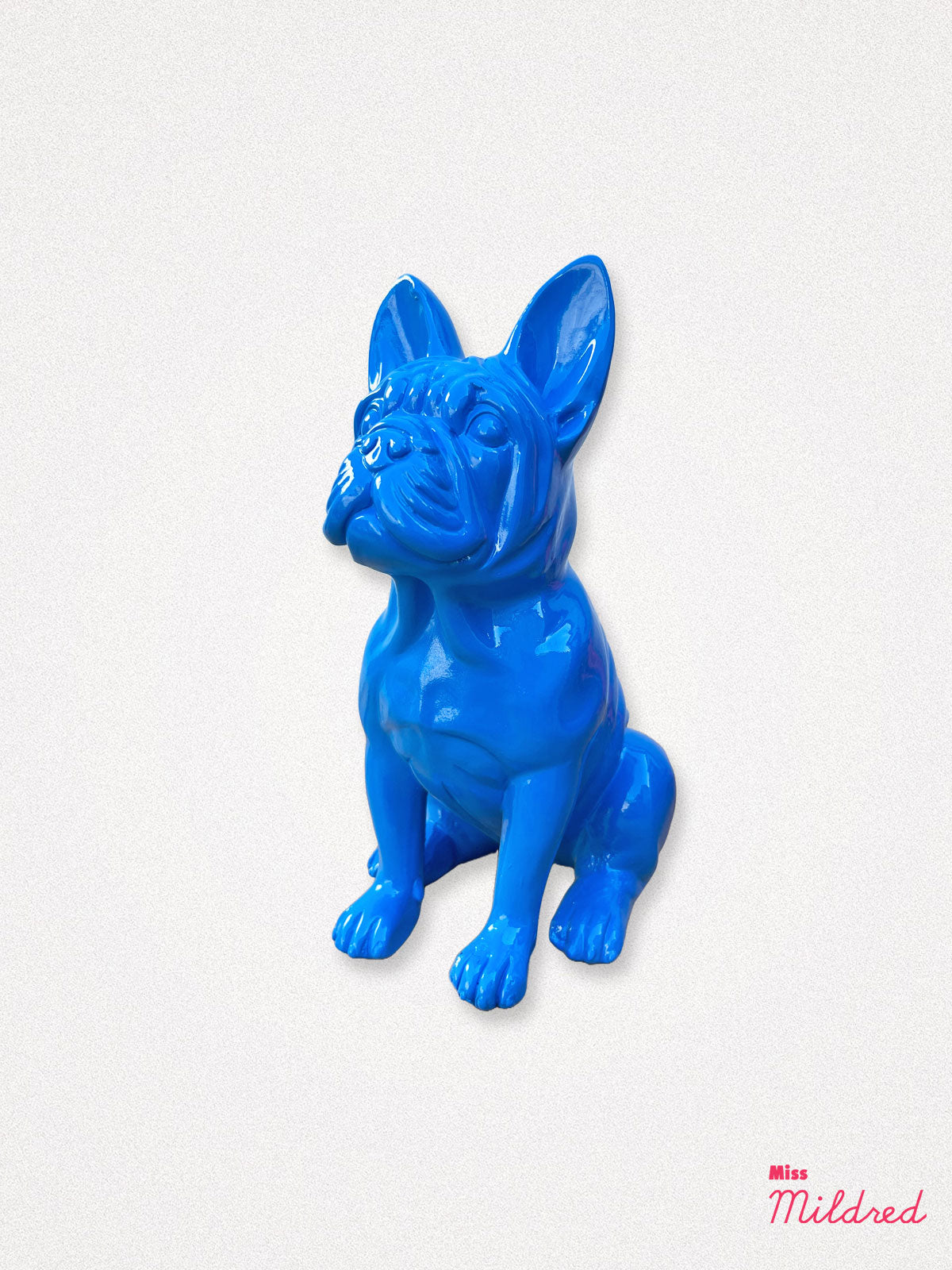 French Bulldog Statue 20cm - Blue