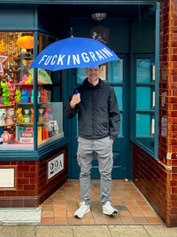 Fisura - Fucking Rain Large Umbrella - Blue