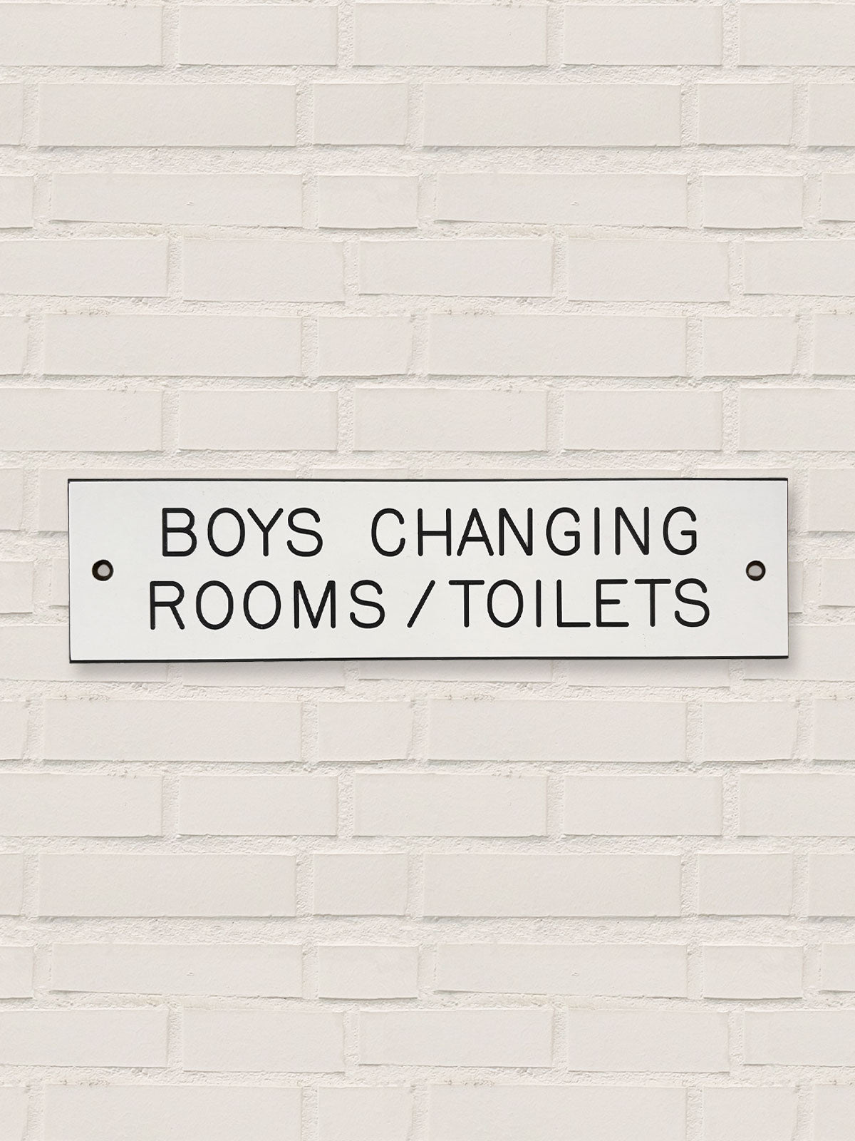 Vintage School Door Sign - Boys Changing Rooms / Toilets