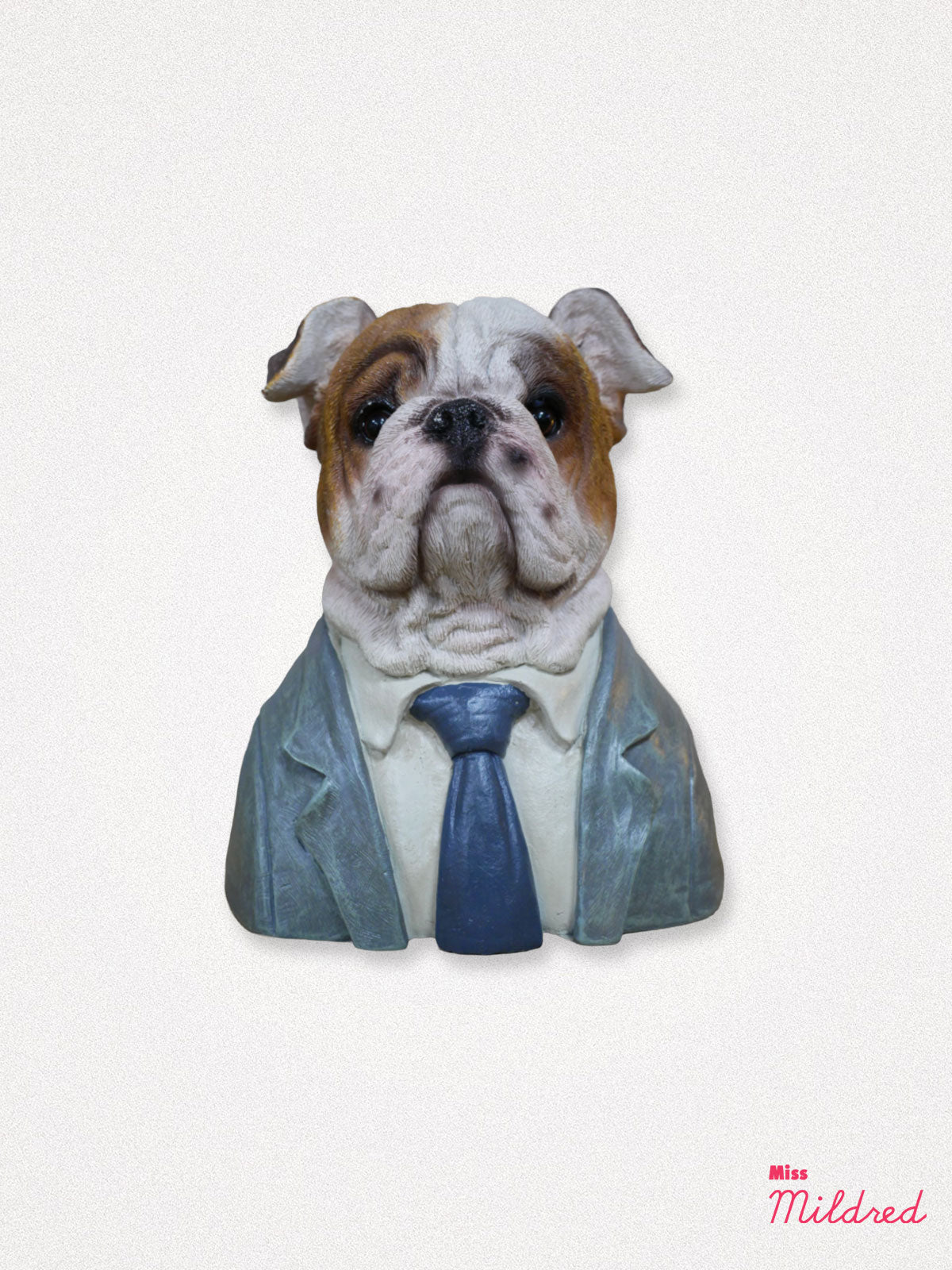 Bulldog Bust Statue - 19cm