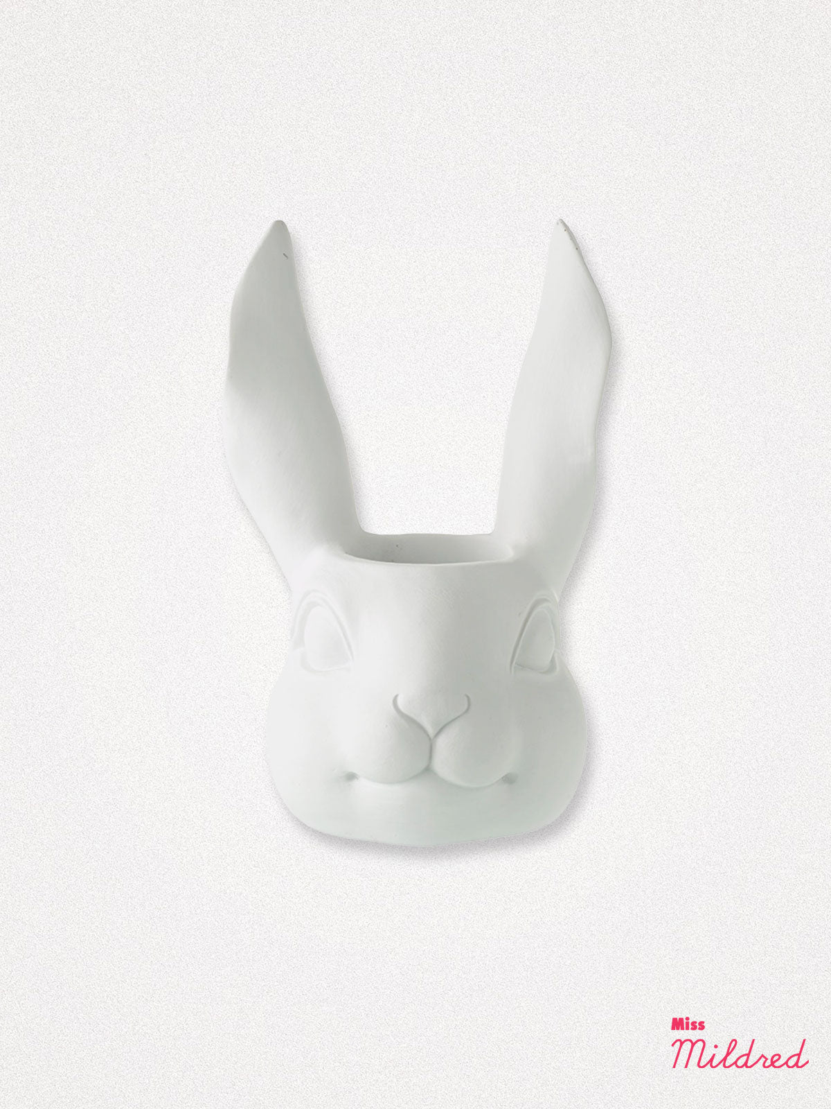 Rabbit Bunny Head Planter Pot - White