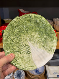 Green Cabbage Leaf Serving Bowl - 23.5cm