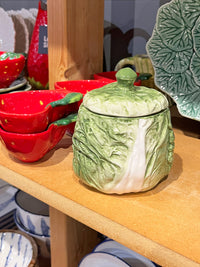 Green Cabbage Storage Jar - 12cm