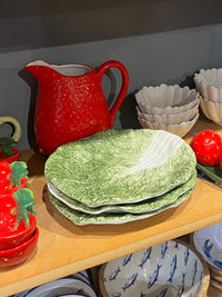 Green Cabbage Leaf Serving Bowl - 23.5cm