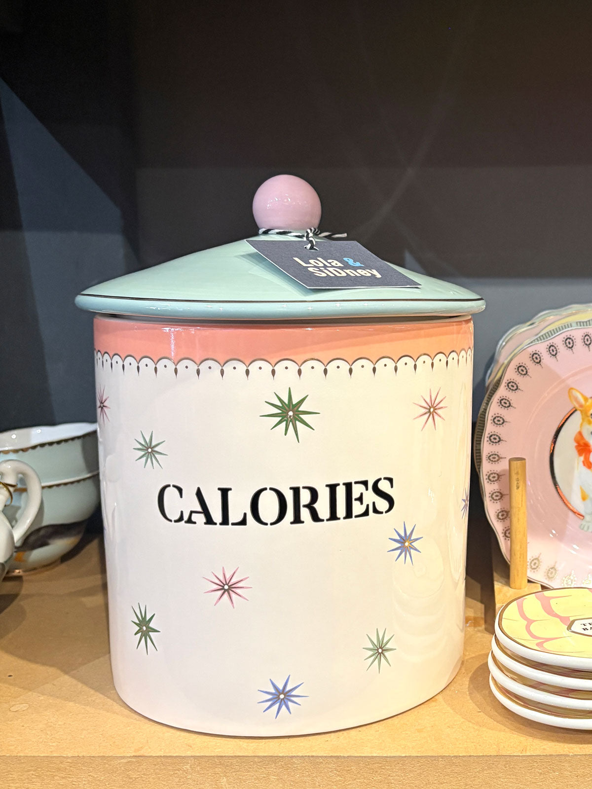 Yvonne Ellen Ceramic Storage / Biscuit Jar - Calories
