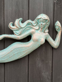Mermaid Figure - Cast Iron Wall Decoration