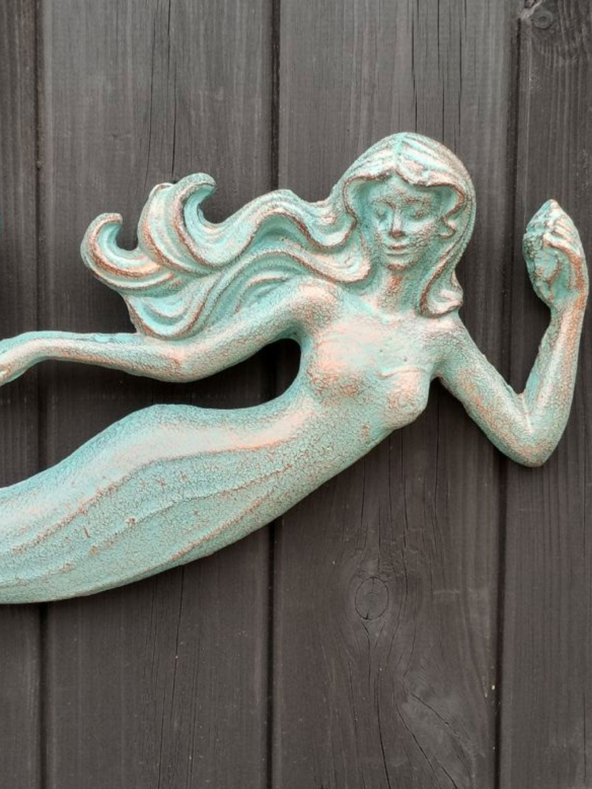 Mermaid Figure - Cast Iron Wall Decoration