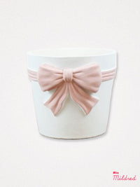 Pink Bow Planter Pot - 18.5cm