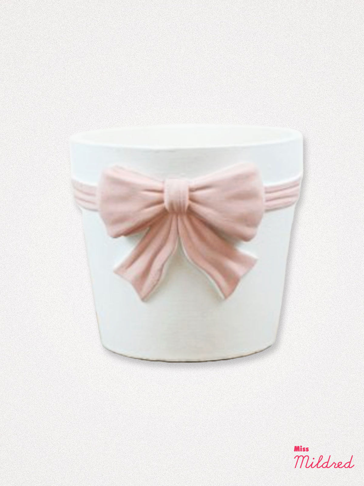 Pink Bow Planter Pot - 18.5cm