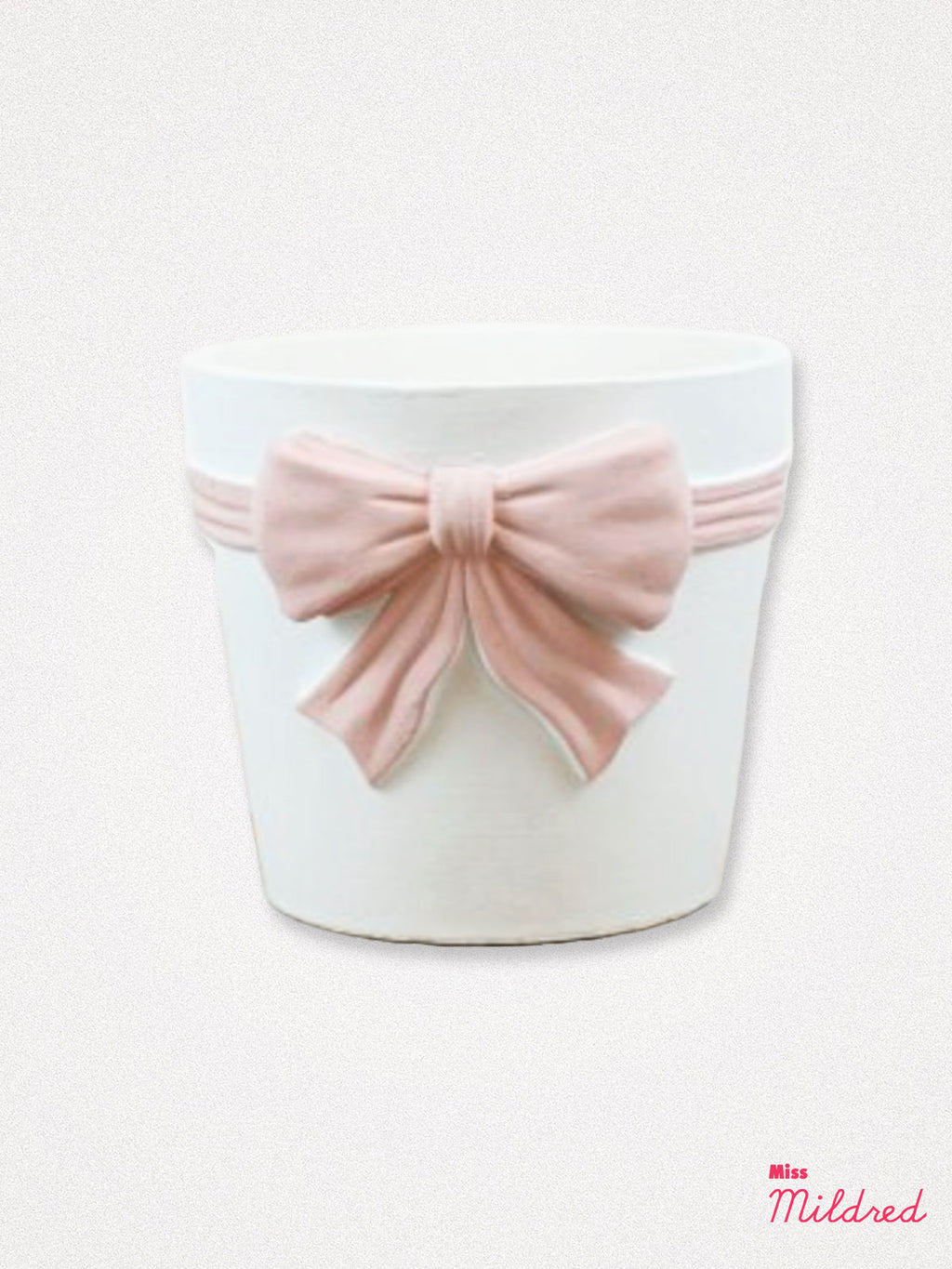 Pink Bow Planter Pot - 18.5cm