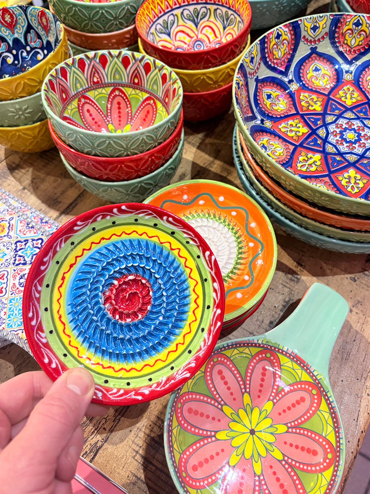 Traditional Spanish Ceramic Garlic Grater - Green