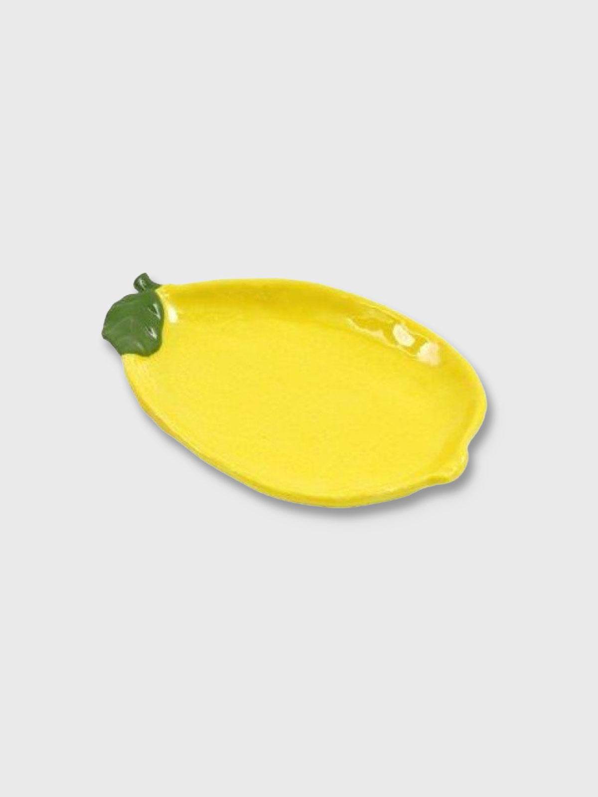 Lemon Shaped Ceramic Dish - Yellow