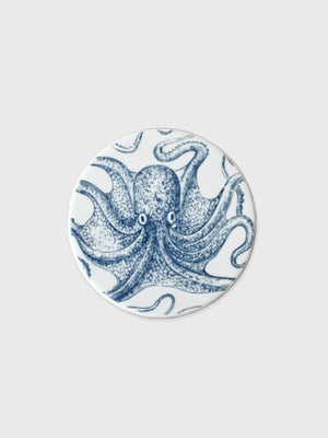 Octopus Round Ceramic Coaster