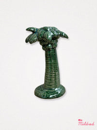 Palm Tree Shaped Candle Holder - Green