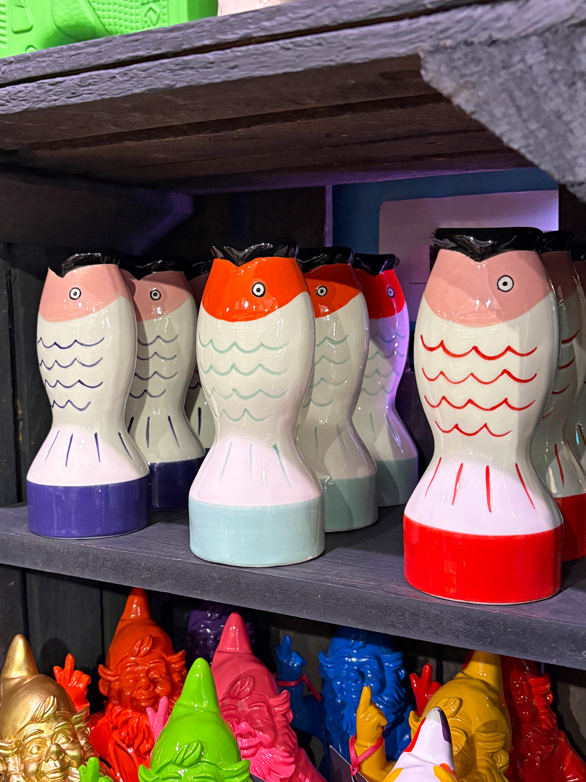 Fish Shaped Candle Holder - Blue