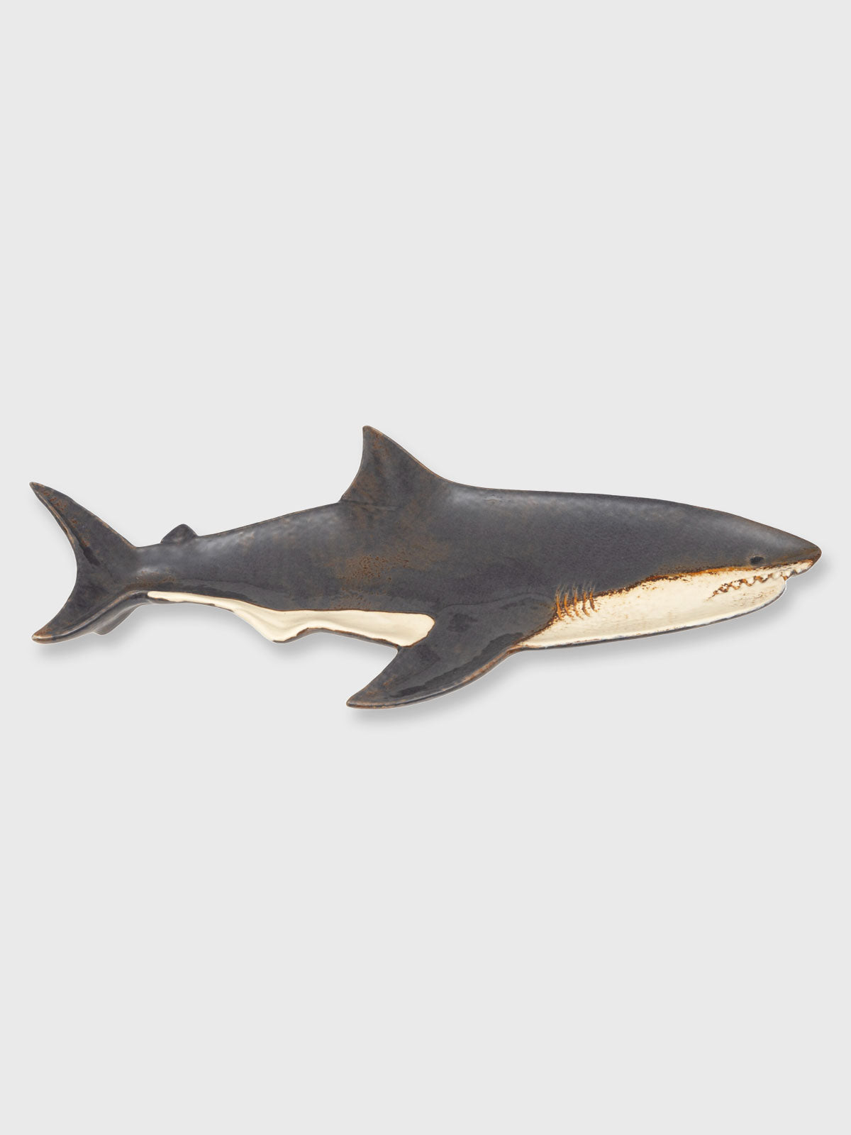 Ceramic Shark Shaped Long Dish - 36cm