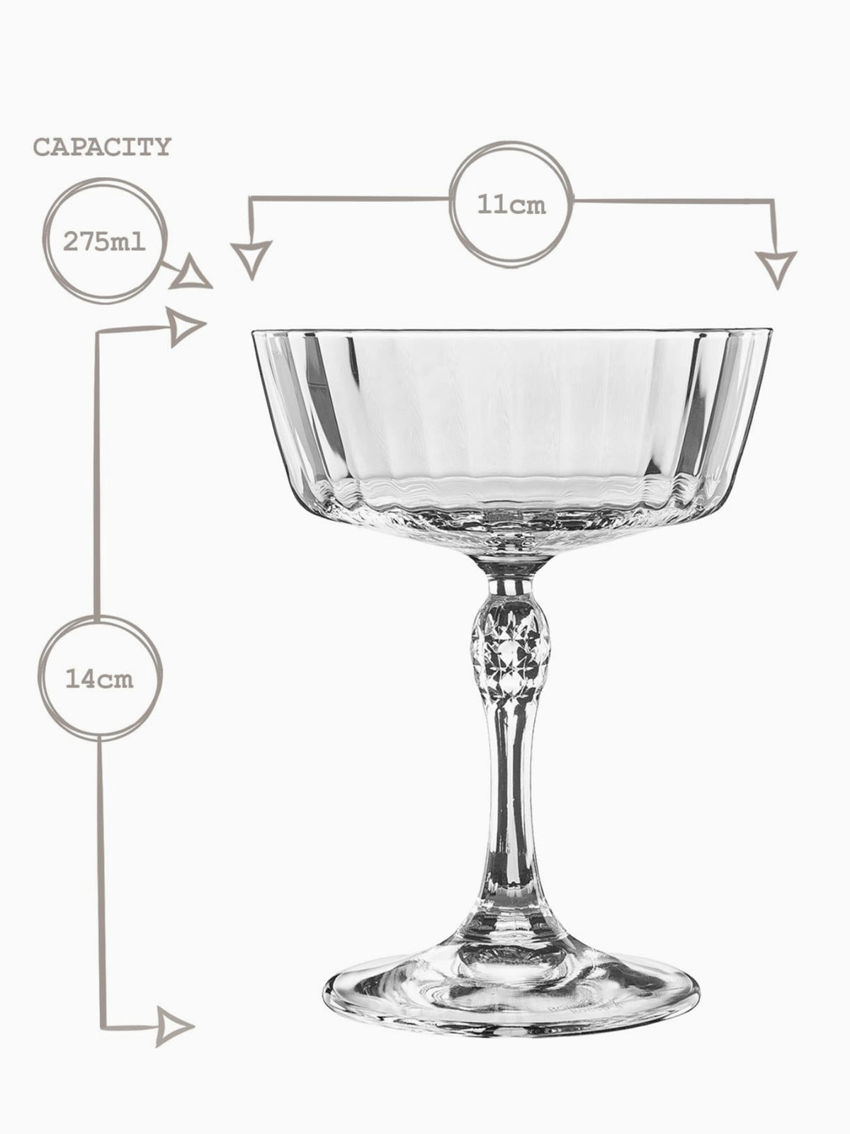 Italian Glassware - Coupe Glass