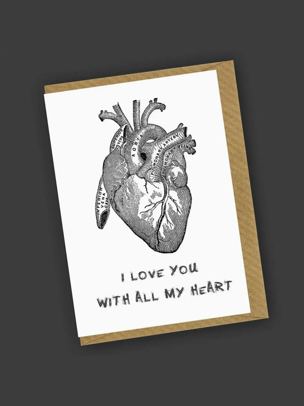 Charlotte Clark Greeting Card - I Love You Heart