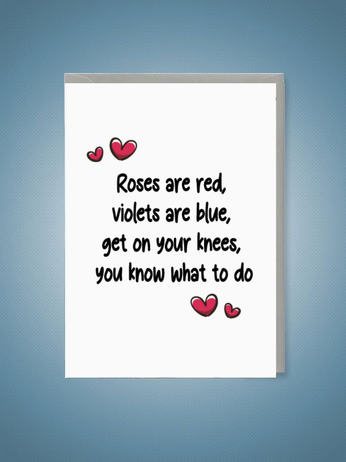 Greeting Card - Valentines Roses Are Red Funny Version
