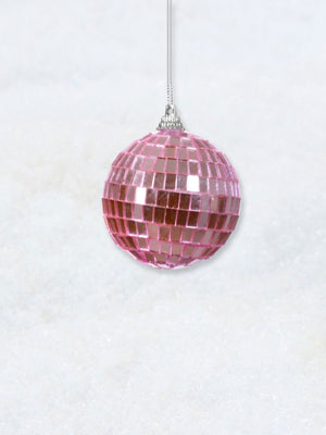 Christmas Decoration - Pink Disco Ball 6cm