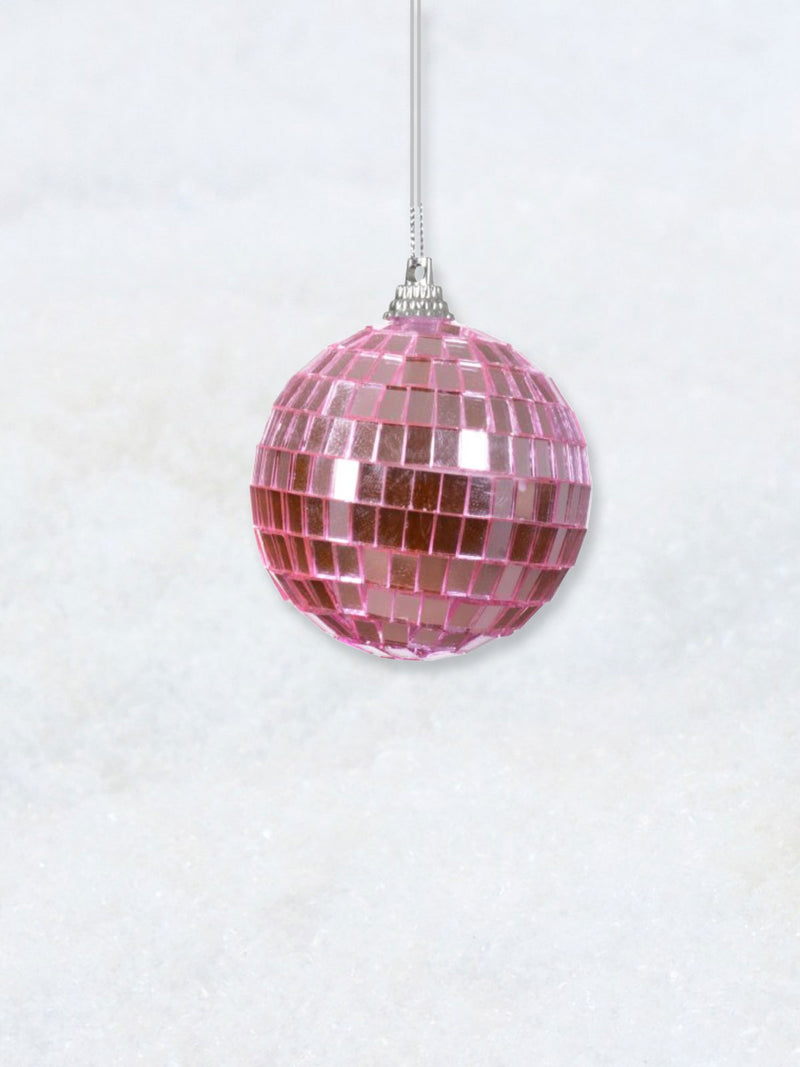 Christmas Decoration - Pink Disco Ball 6cm