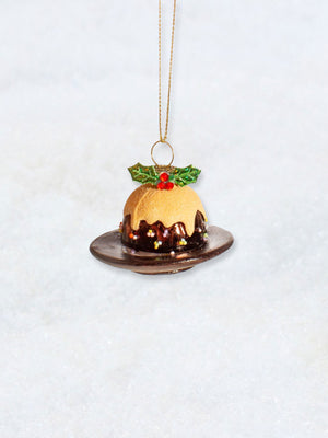 Christmas Decoration - Christmas Pudding with Brandy Butter