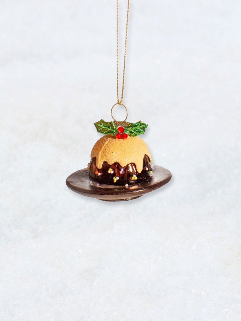 Christmas Decoration - Christmas Pudding with Brandy Butter