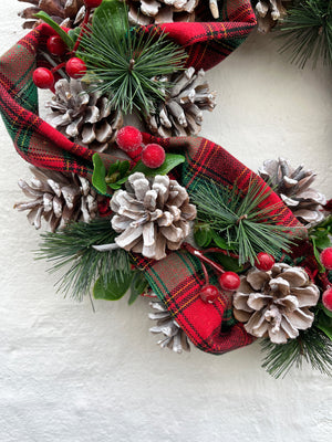 Faux Wreath - Traditional Tartan