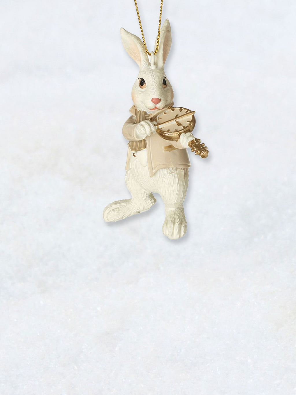 Christmas Decoration - Alice White Rabbit Fiddle