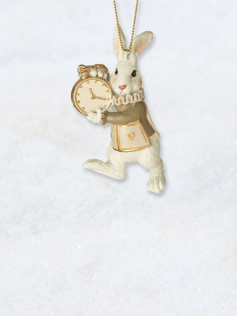 Christmas Decoration - Alice White Rabbit Heart