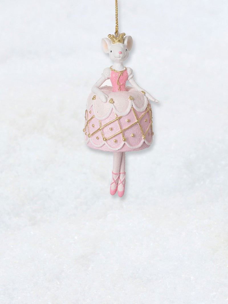 Christmas Decoration - Nutcracker Mouse Pink