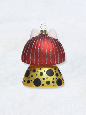Christmas Ornament - Yayoi Kusameow Kusama Cat Yellow