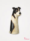 Ceramic Border Collie Dog Vase