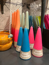 Cone Candle - Two Tone Pink and Orange - 25cm