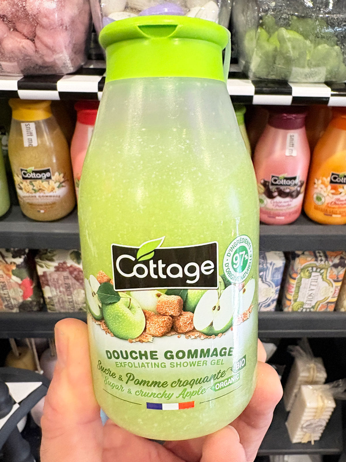 Cottage Gourmet Fragrance Exfoliating Wash - Sugar & Crunchy Apple - 250ml