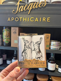 Cotton Handkerchiefs - Boxing Hares
