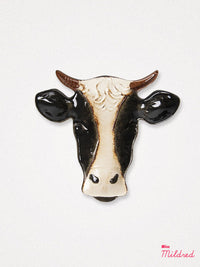 Ceramic Cow Head Plate - 23cm